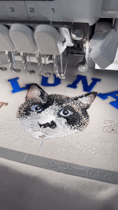 Custom Pet Name Embroidered Sweatshirt – Minimalist Pet Gift