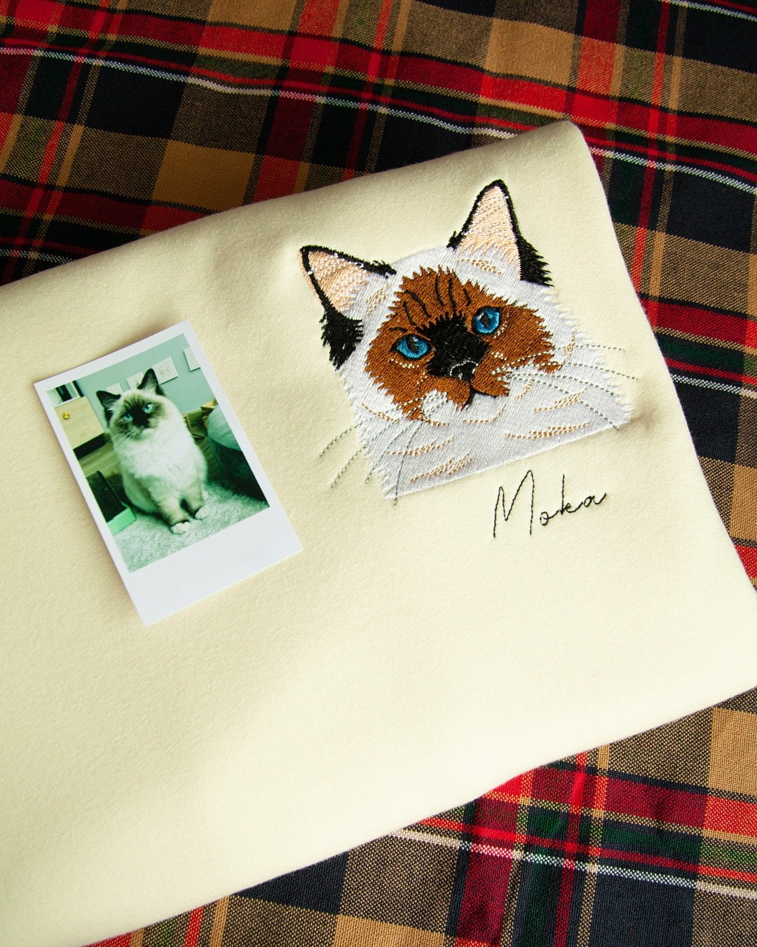 Rich Colors,Custom Embroidered Pet Face T-shirt,Hoodie from Your Photo