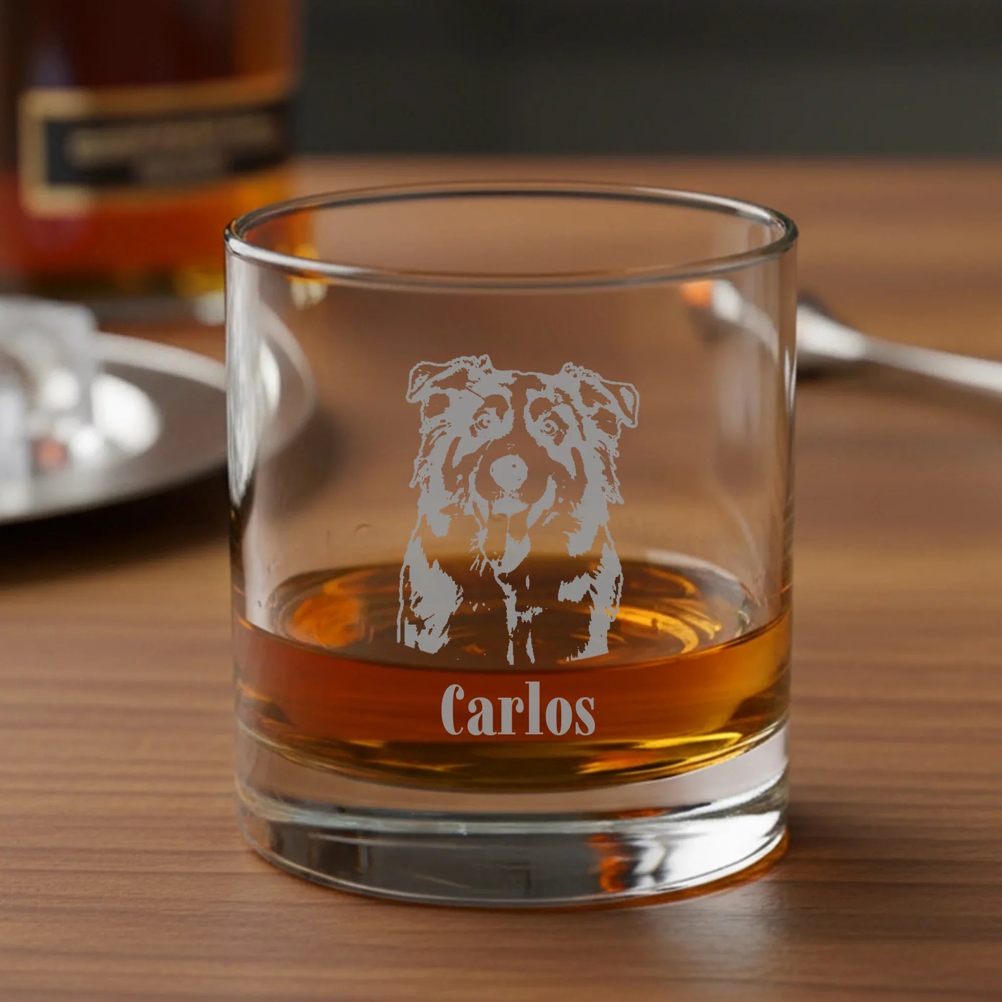 Portrait Sketch - Personalized Whiskey Glass