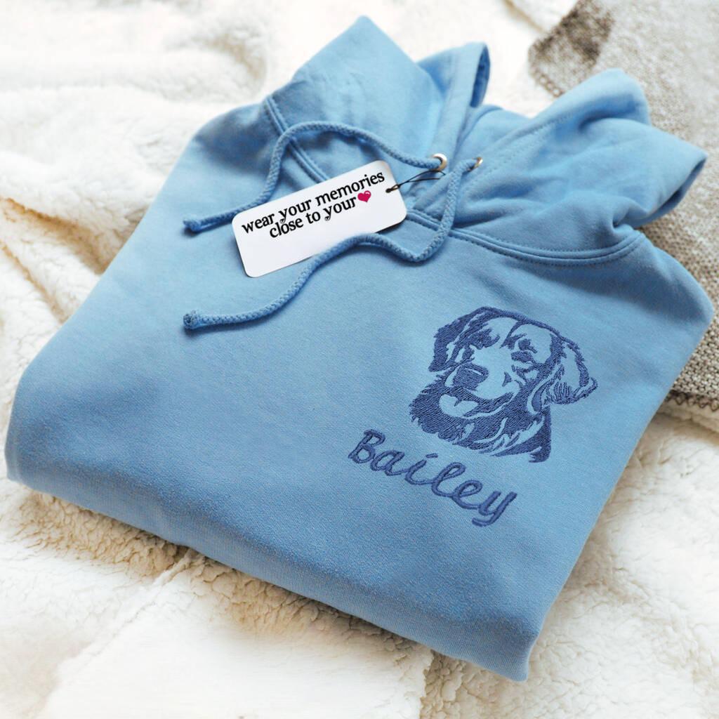 Custom Embroidered Pet Face Sweatshirt,wear your memories close to you