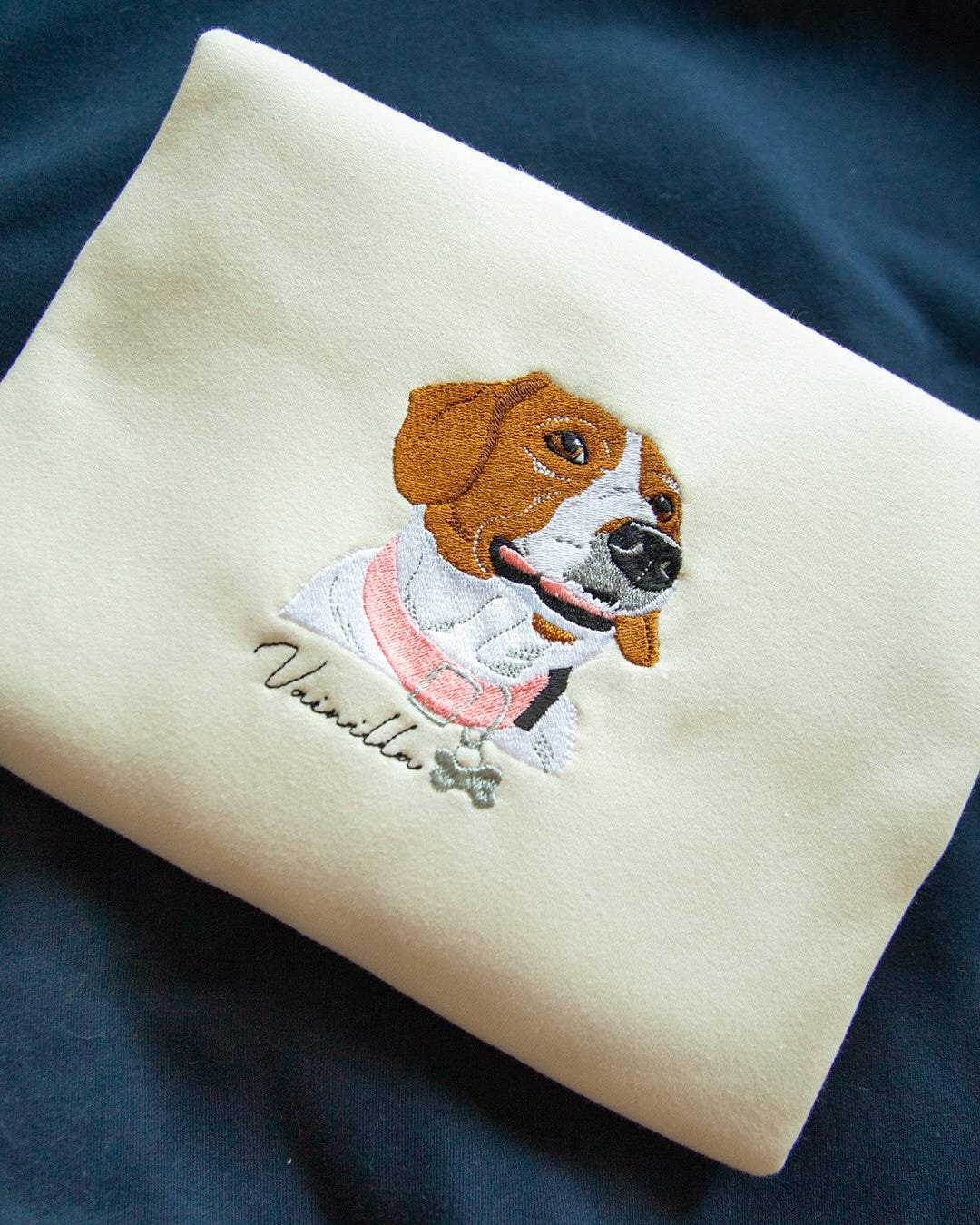 Rich Colors,Custom Embroidered Pet Face T-shirt,Hoodie from Your Photo