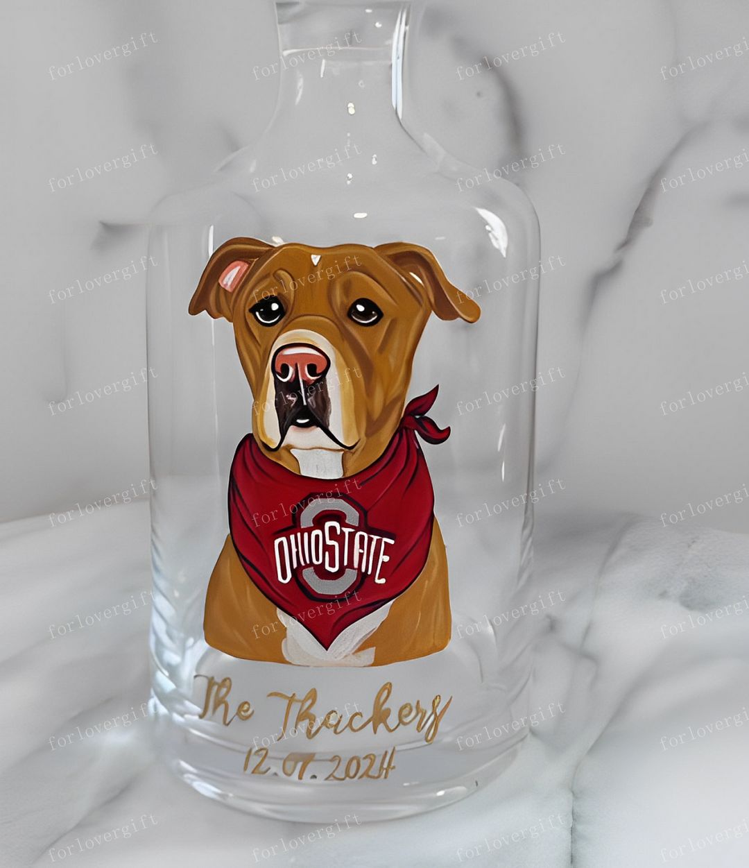 Custom Whiskey Bottles with Pet Portraits
