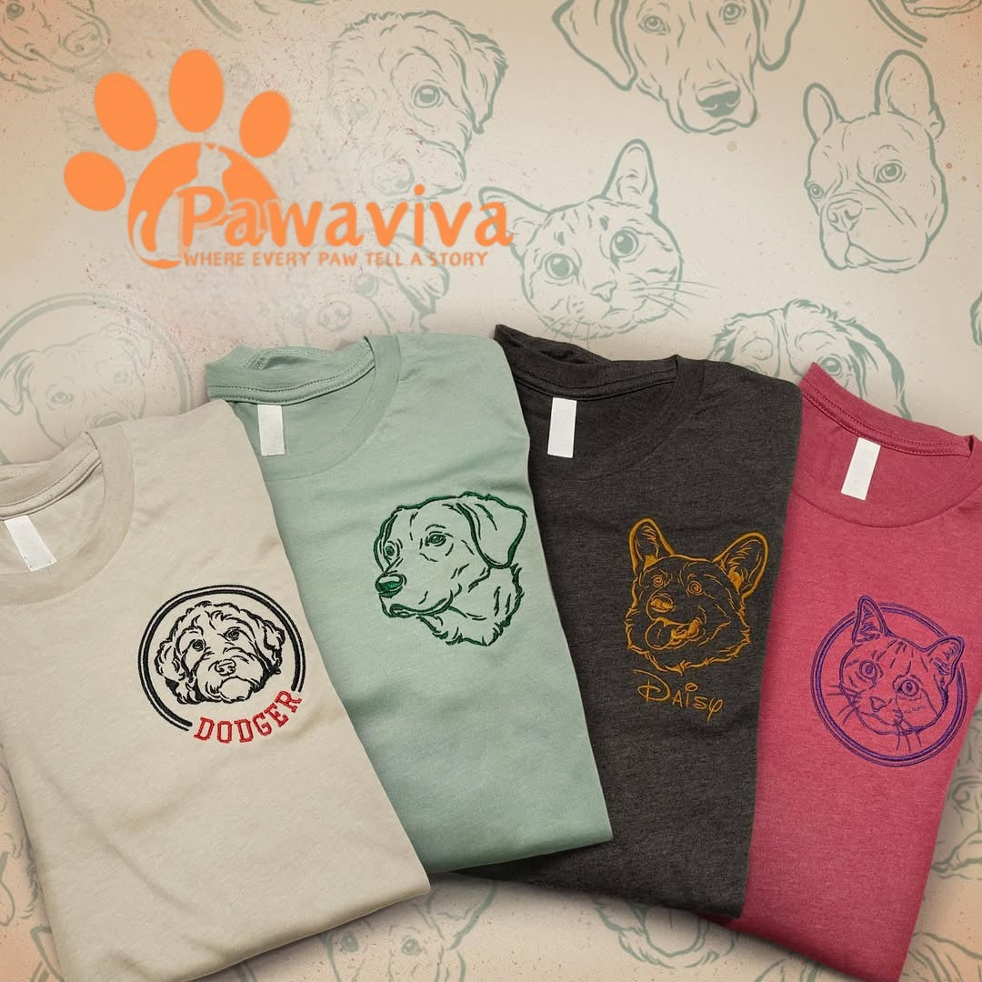 Custom Embroidered Dog Sweatshirt , Custom Pet Sweater , Embroider Sweater