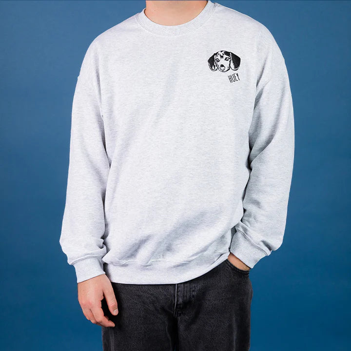 Custom Embroidered Multiple Pet Face Graphics Sweatshirts, T-Shirts, Hoodies