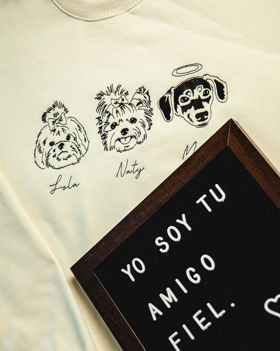 Custom Embroidered Pet Face Sweatshirt,Personalized hoodie embroidered with multiple pets