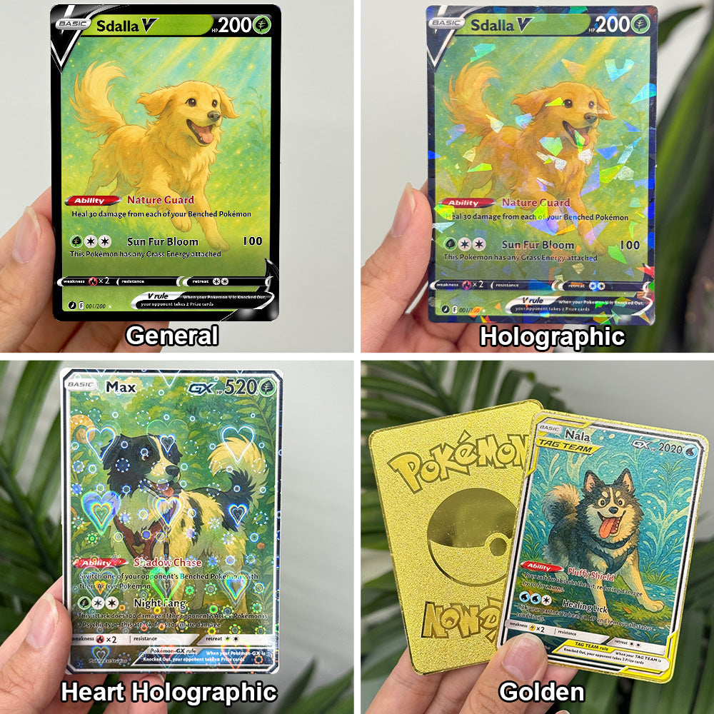 Custom Anime Pet Pokecard TCG V/Vmax/VSTAR/EX/GX/TRAINER Card