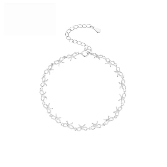 Silver Plated Ribbon Trail Bracelet