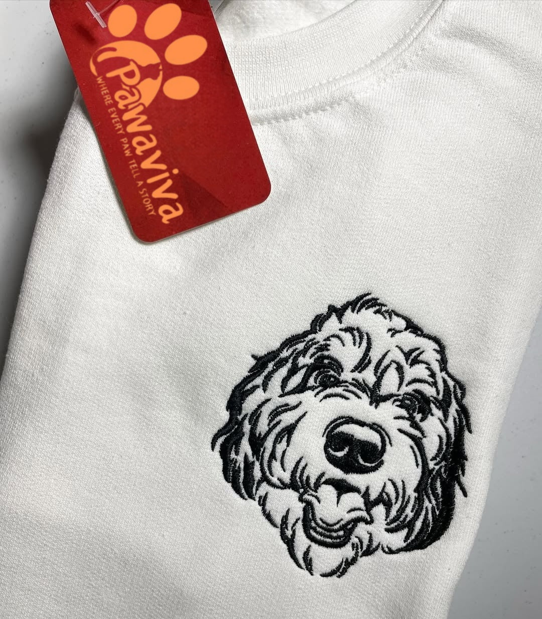 Custom Embroidered Dog Sweatshirt , Custom Pet Sweater , Embroider Sweater