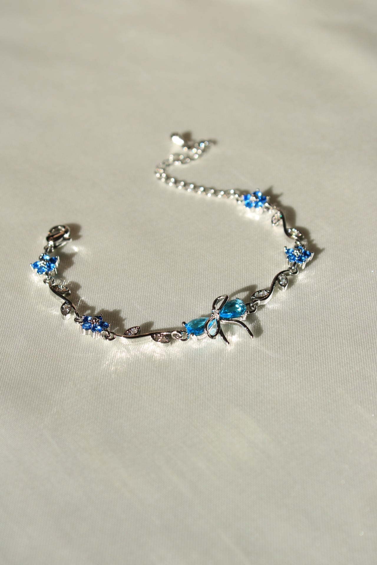 Blue Flower Detailed Bluvia Bracelet