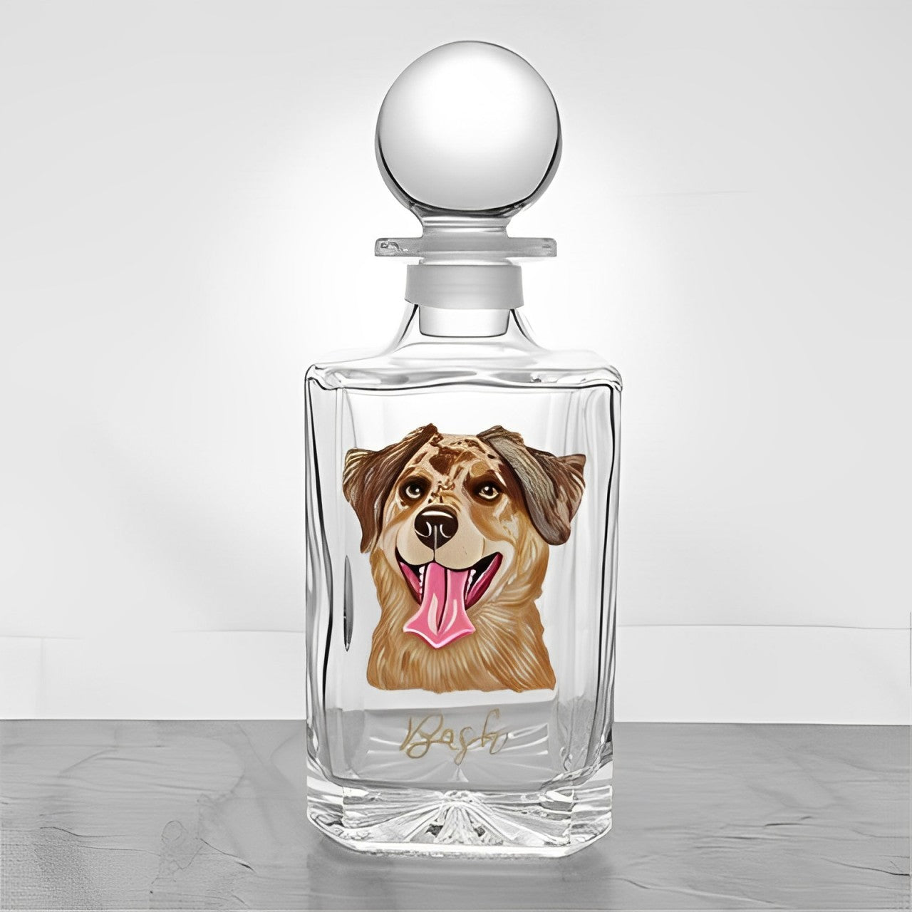 Custom Whiskey Bottles with Pet Portraits