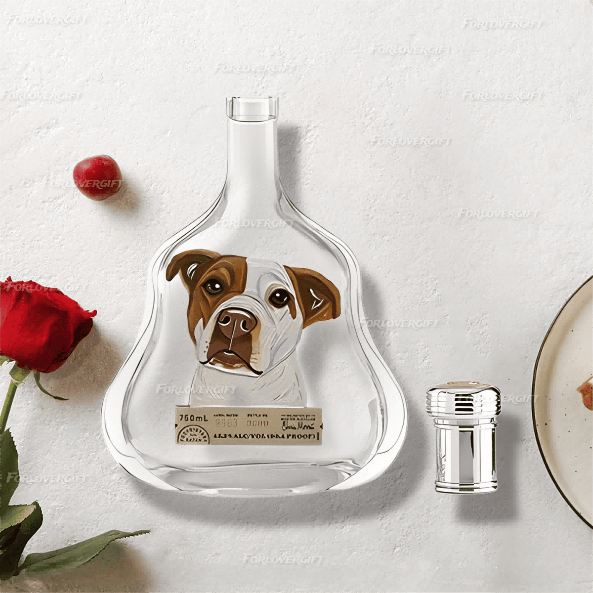 Custom Whiskey Bottles with Pet Portraits