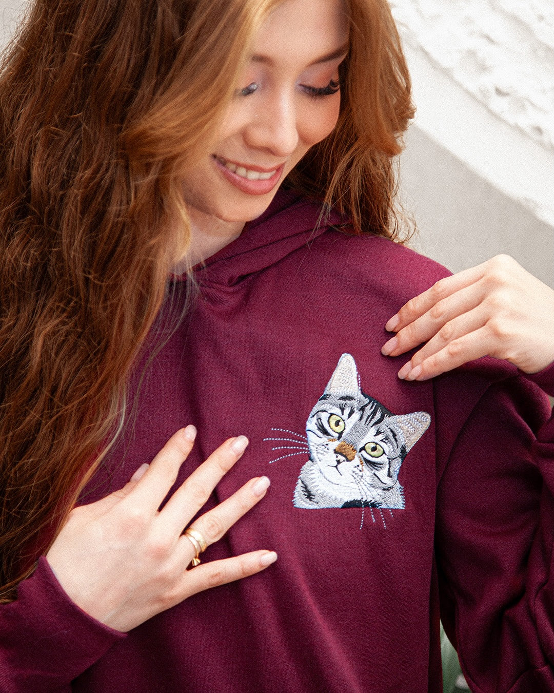 Personalized Pet Face and Pet Name Sweatshirt or T-Shirt.