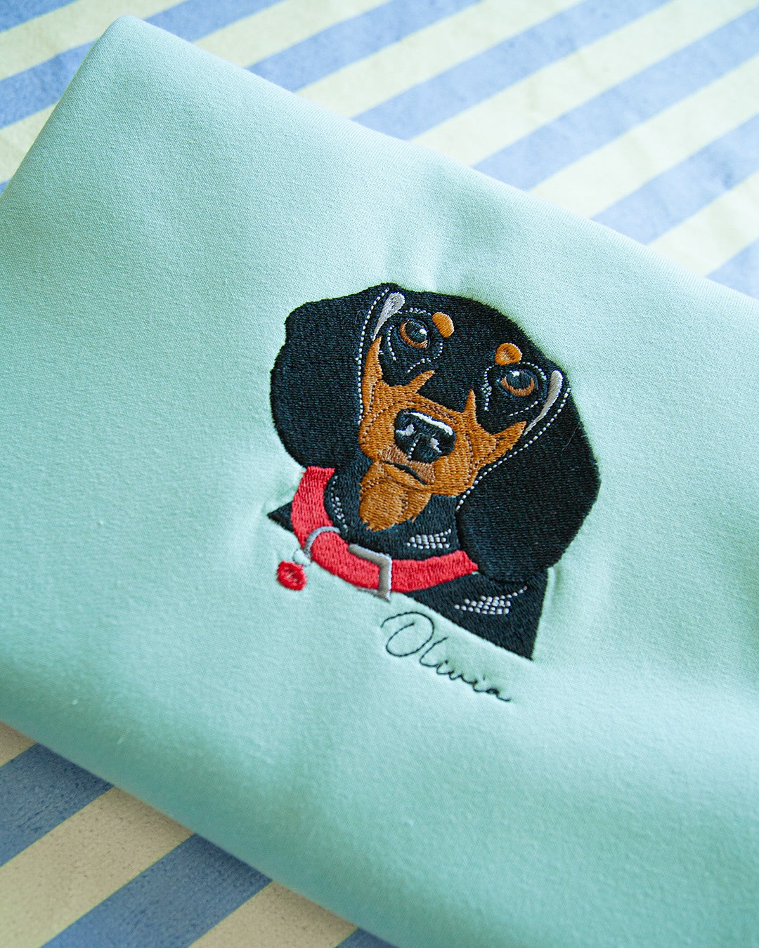 Rich Colors,Custom Embroidered Pet Face T-shirt,Hoodie from Your Photo