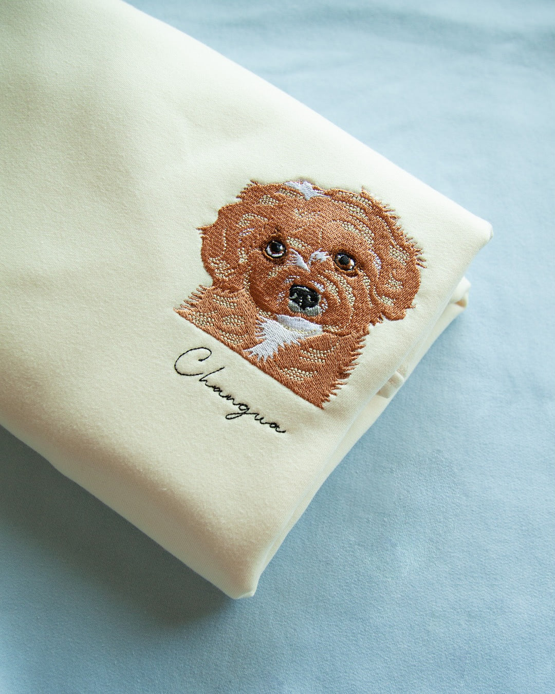 Rich Colors,Custom Embroidered Pet Face T-shirt,Hoodie from Your Photo