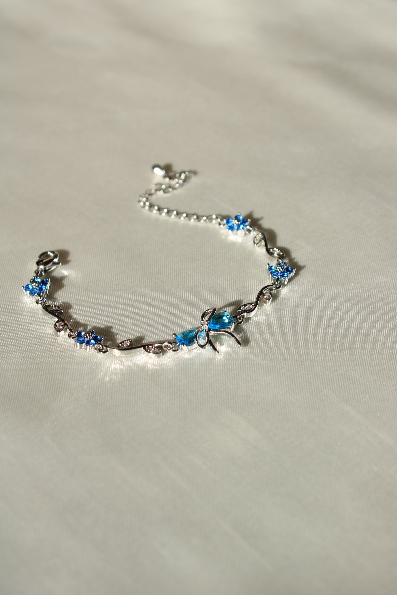 Blue Flower Detailed Bluvia Bracelet
