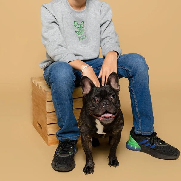 Custom Pet Portrait Kids Sweatshirt
