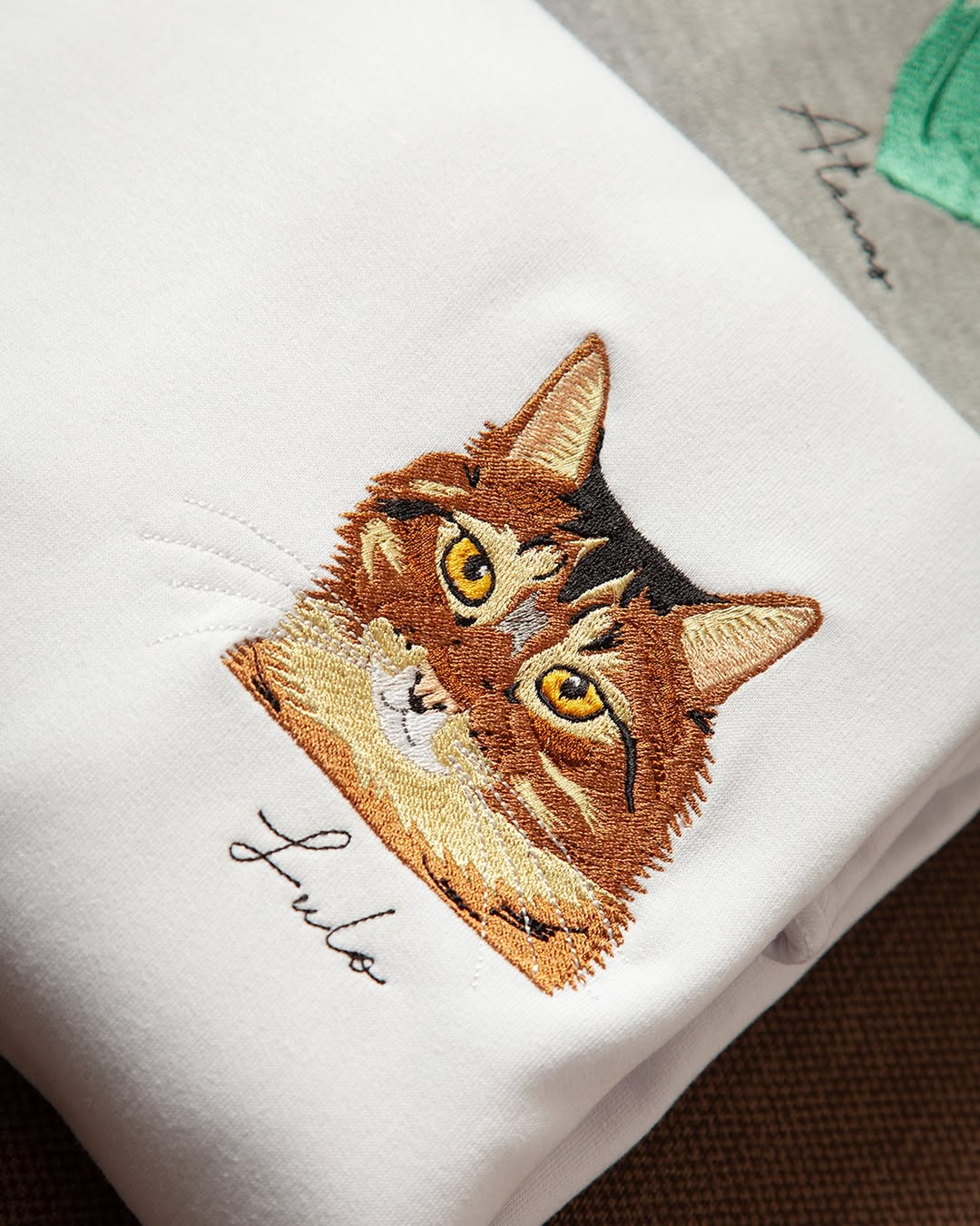 Rich Colors,Custom Embroidered Pet Face T-shirt,Hoodie from Your Photo
