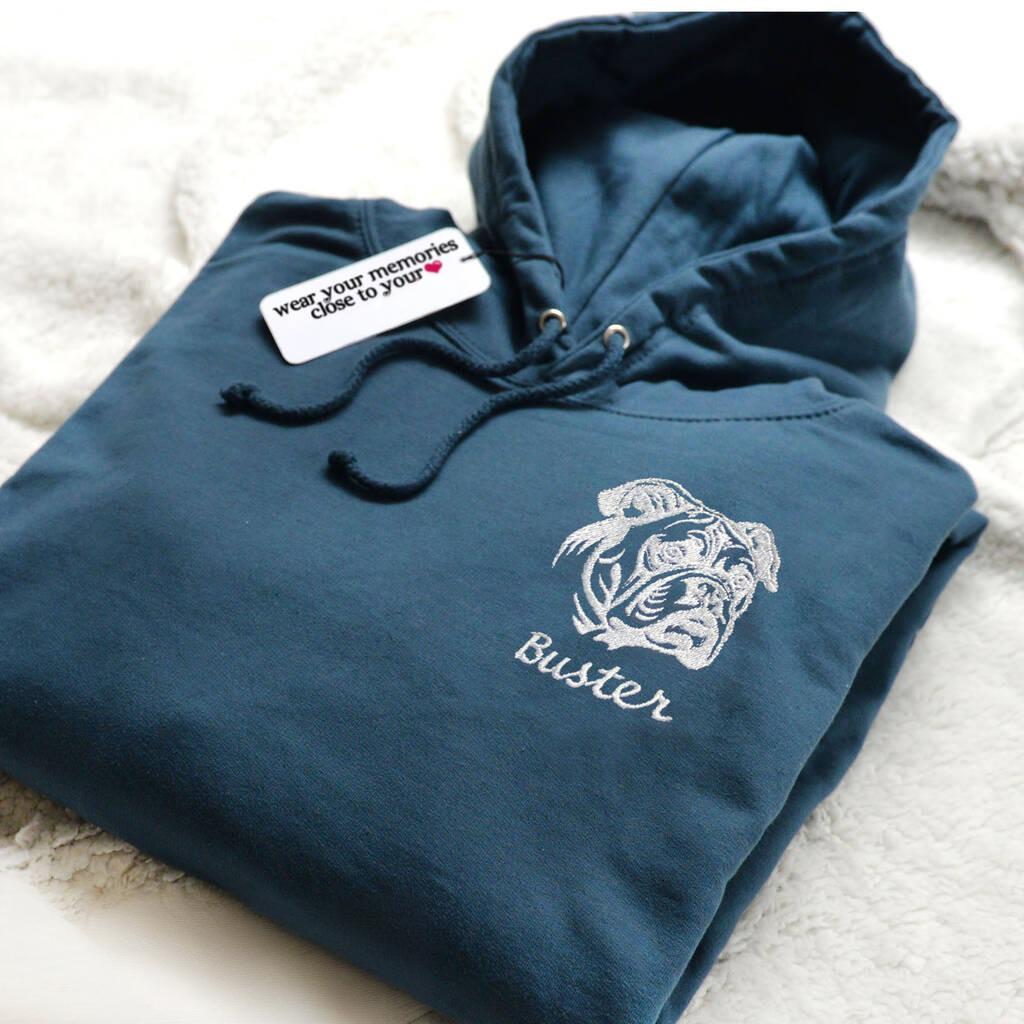 Custom Embroidered Pet Face Sweatshirt,wear your memories close to you