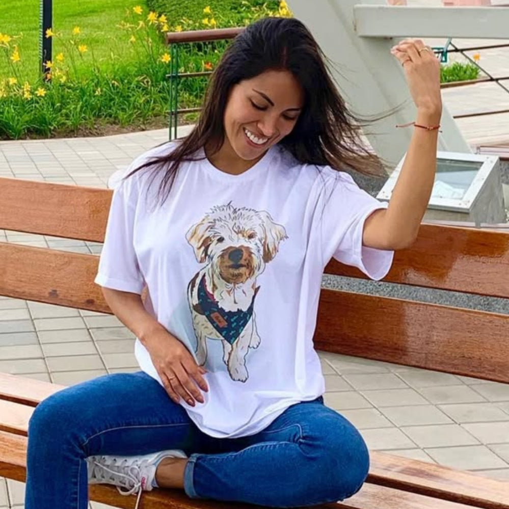 Custom Pet Photo Printed Hoodie Personalized Dog Sweatshirt Hoodie T Shirt