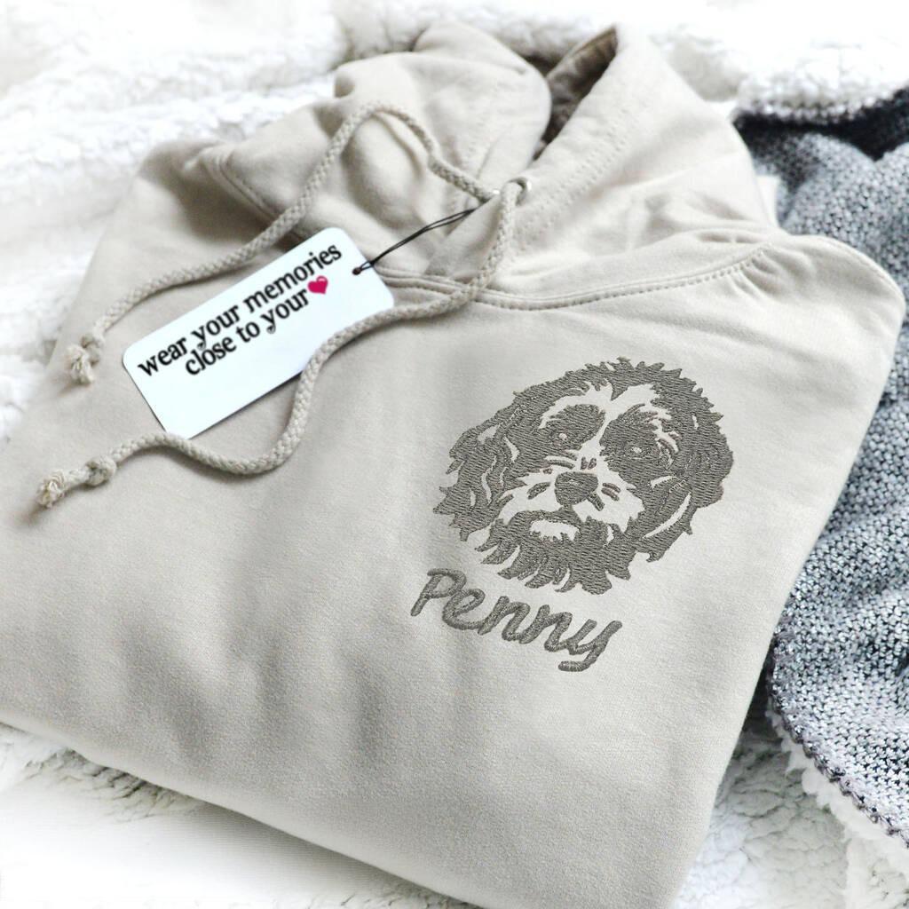 Custom Embroidered Pet Face Sweatshirt,wear your memories close to you