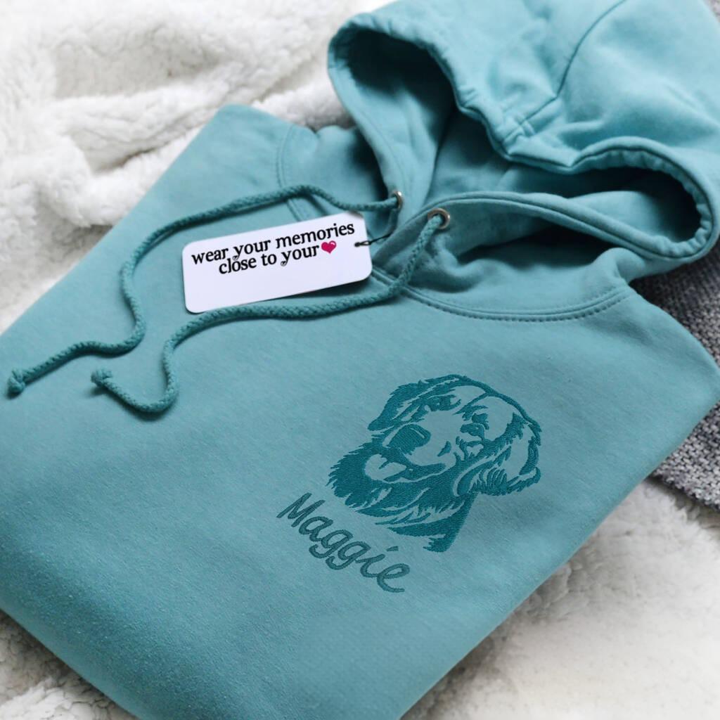 Custom Embroidered Pet Face Sweatshirt,wear your memories close to you