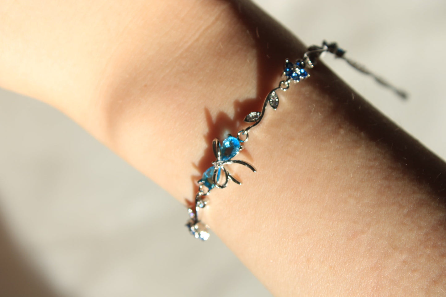 Blue Flower Detailed Bluvia Bracelet