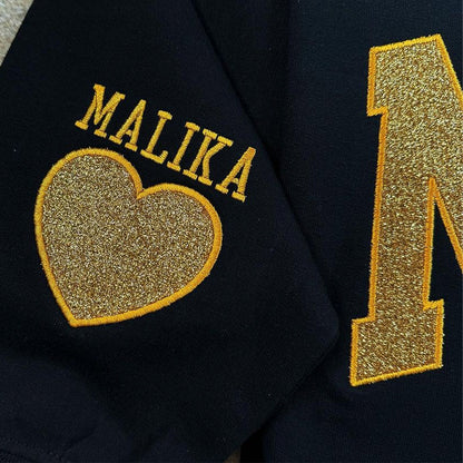 Custom Embroidered Applique Glitter Mama Sweatshirt - Gift for Mom