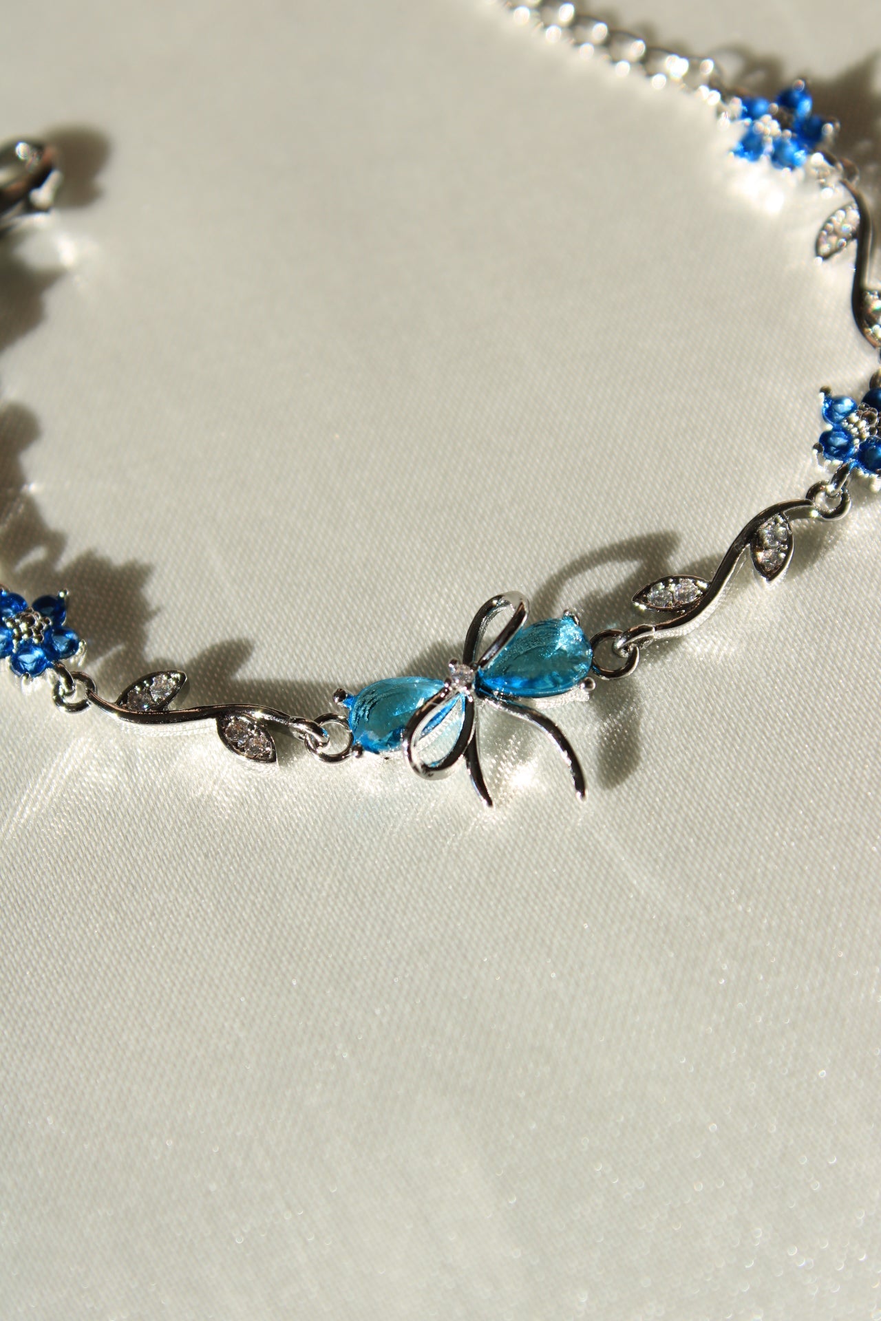 Blue Flower Detailed Bluvia Bracelet