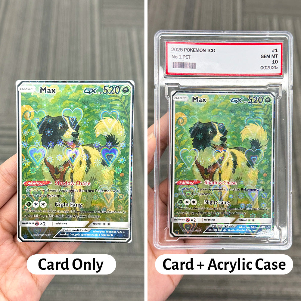 Custom Anime Pet Pokecard TCG V/Vmax/VSTAR/EX/GX/TRAINER Card