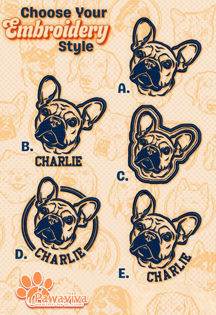 Custom Embroidered Dog Sweatshirt , Custom Pet Sweater , Embroider Sweater