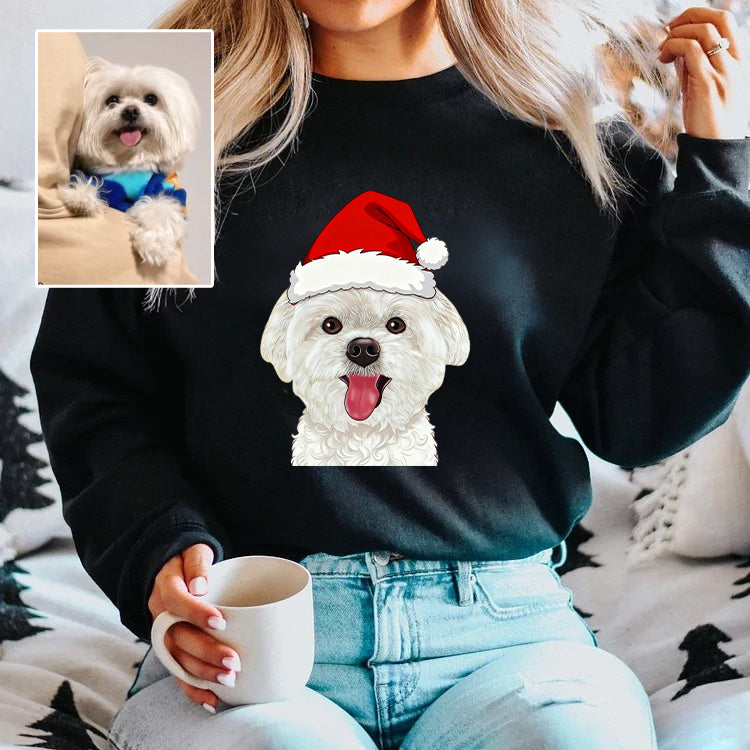 Custom Pet Photo Printed Hoodie Personalized Dog Sweatshirt Hoodie T Shirt