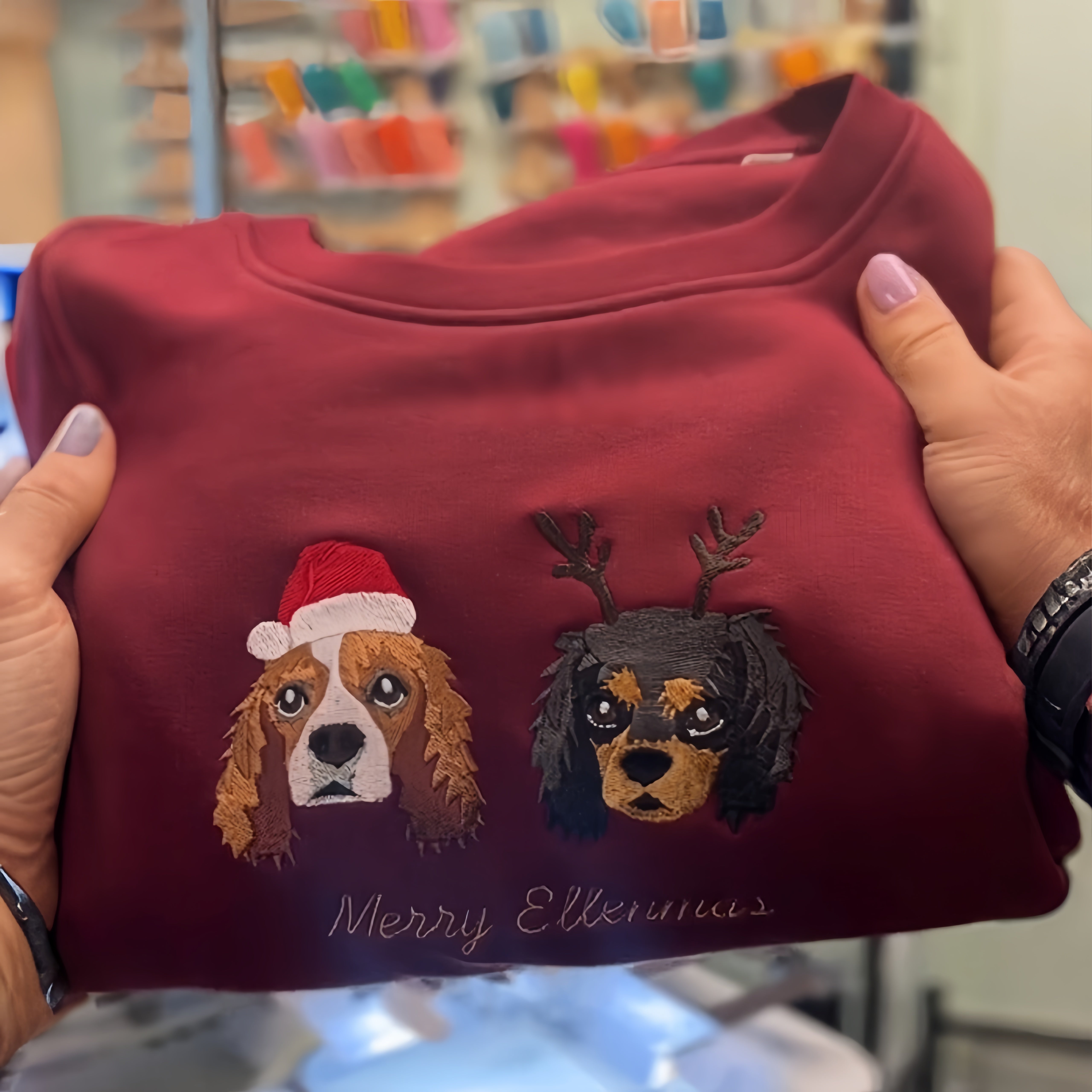 Custom Pet Portrait Sweatshirt -Retro Cat Mom Hoodie -Pet Lovers Gift