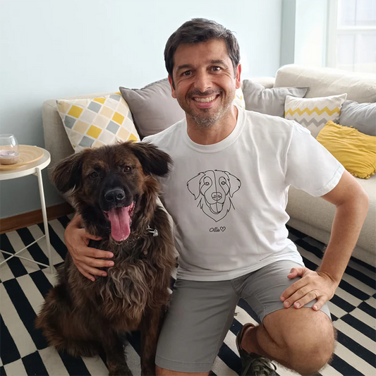 Custom Embroidered T-shirt,Hoodie,Pet Face Sketch Embroidery