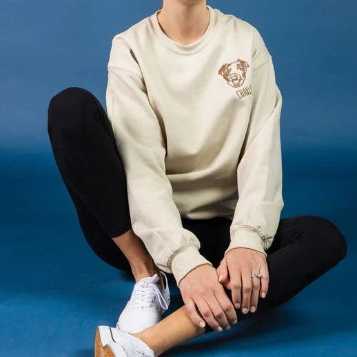 Custom Embroidered Pet Face Sweatshirt,Tee,Hoodie