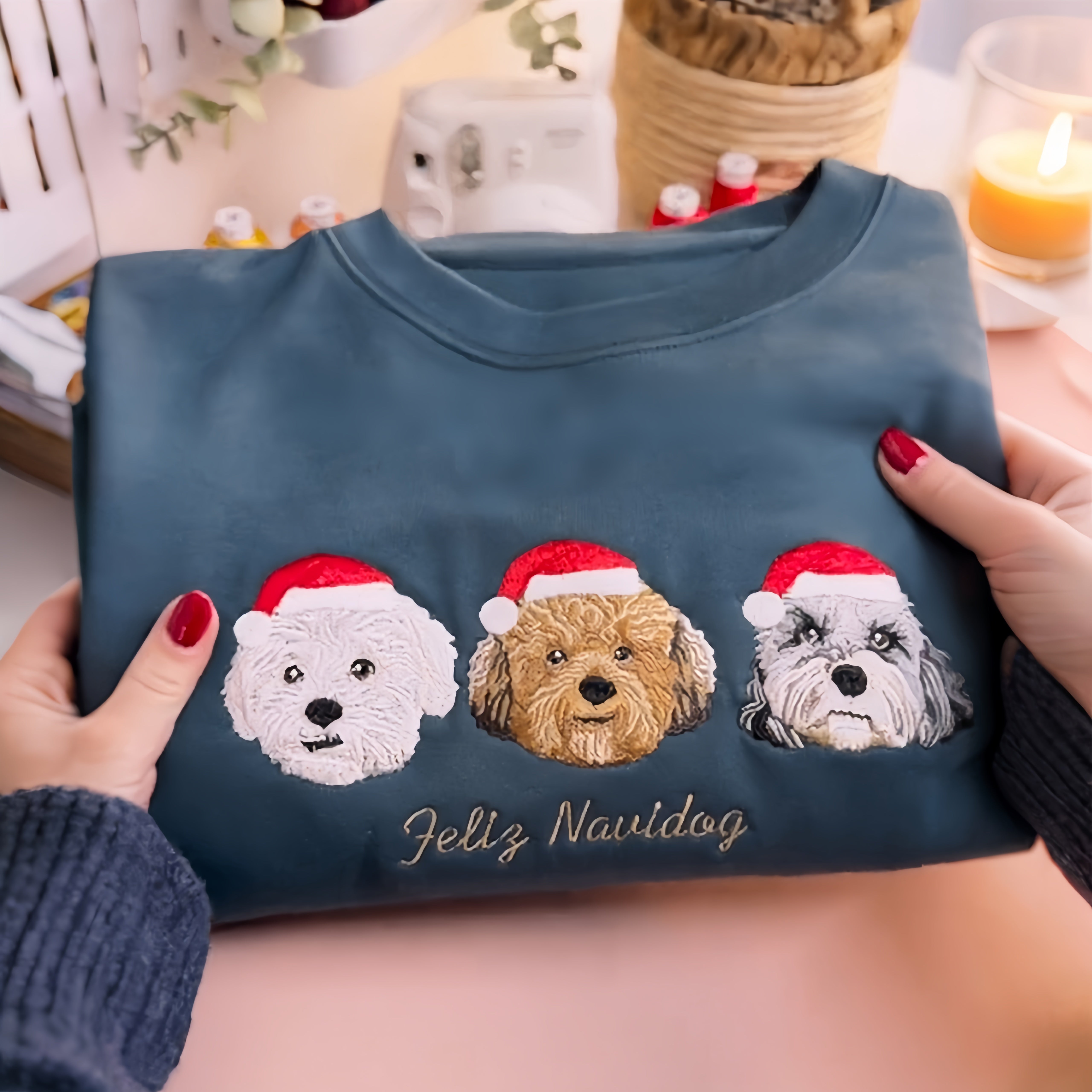 Custom Pet Portrait Sweatshirt -Retro Cat Mom Hoodie -Pet Lovers Gift