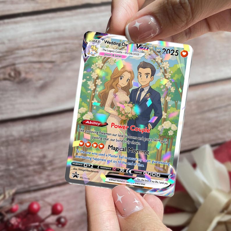 Personalized Pokemon Anniversary Card